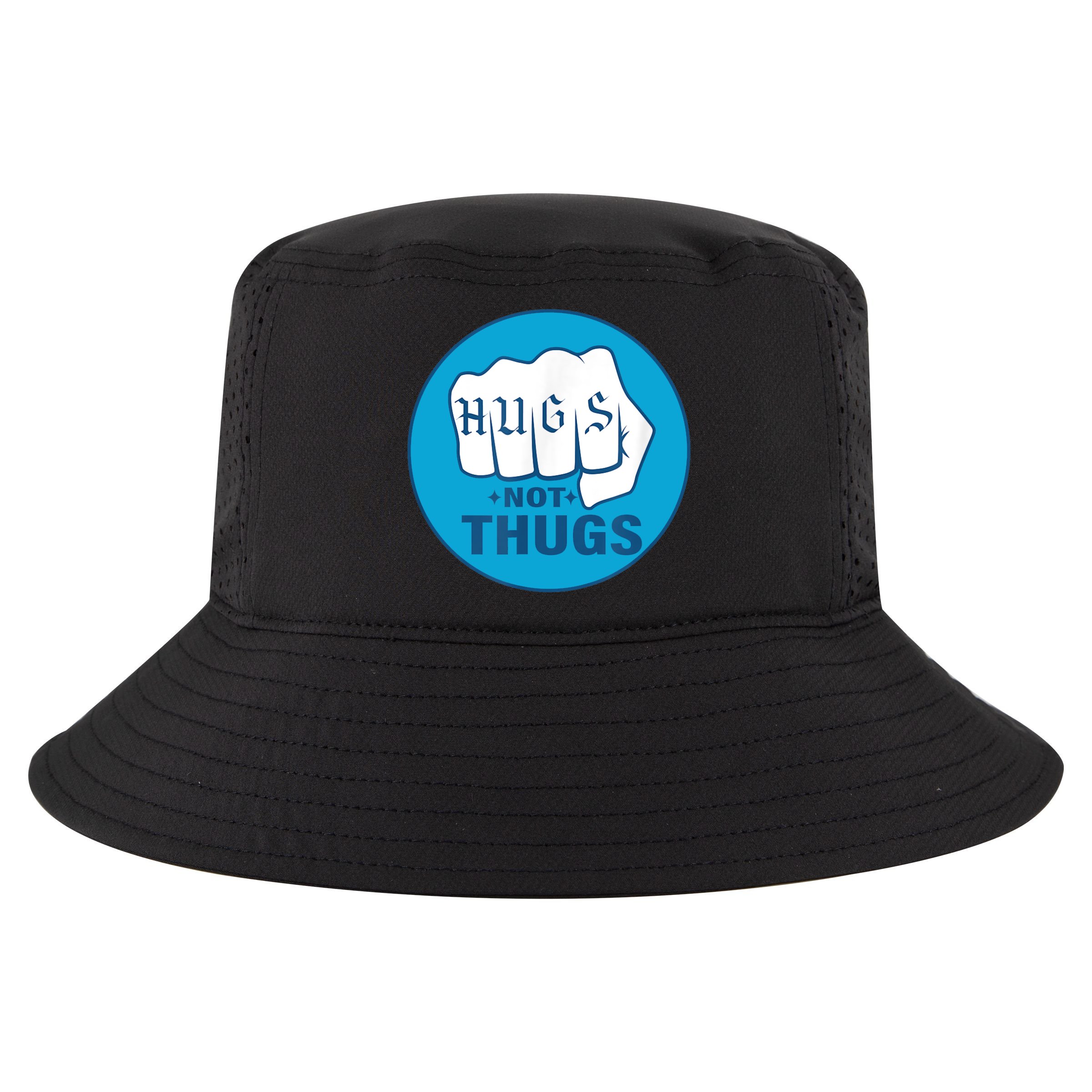 HUGS NOT THUGS Cool Comfort Performance Bucket Hat