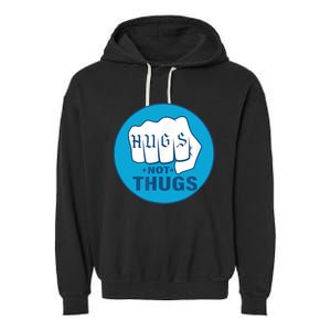 HUGS NOT THUGS Garment-Dyed Fleece Hoodie