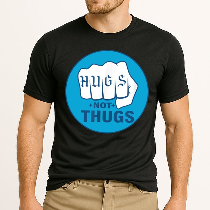 HUGS NOT THUGS Cooling Performance Crew T-Shirt