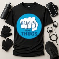 HUGS NOT THUGS Cooling Performance Crew T-Shirt