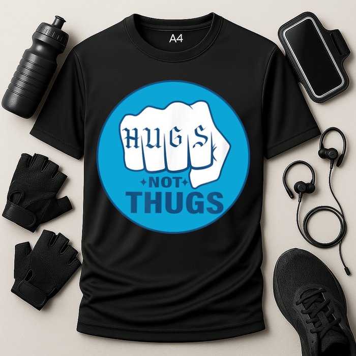 HUGS NOT THUGS Cooling Performance Crew T-Shirt