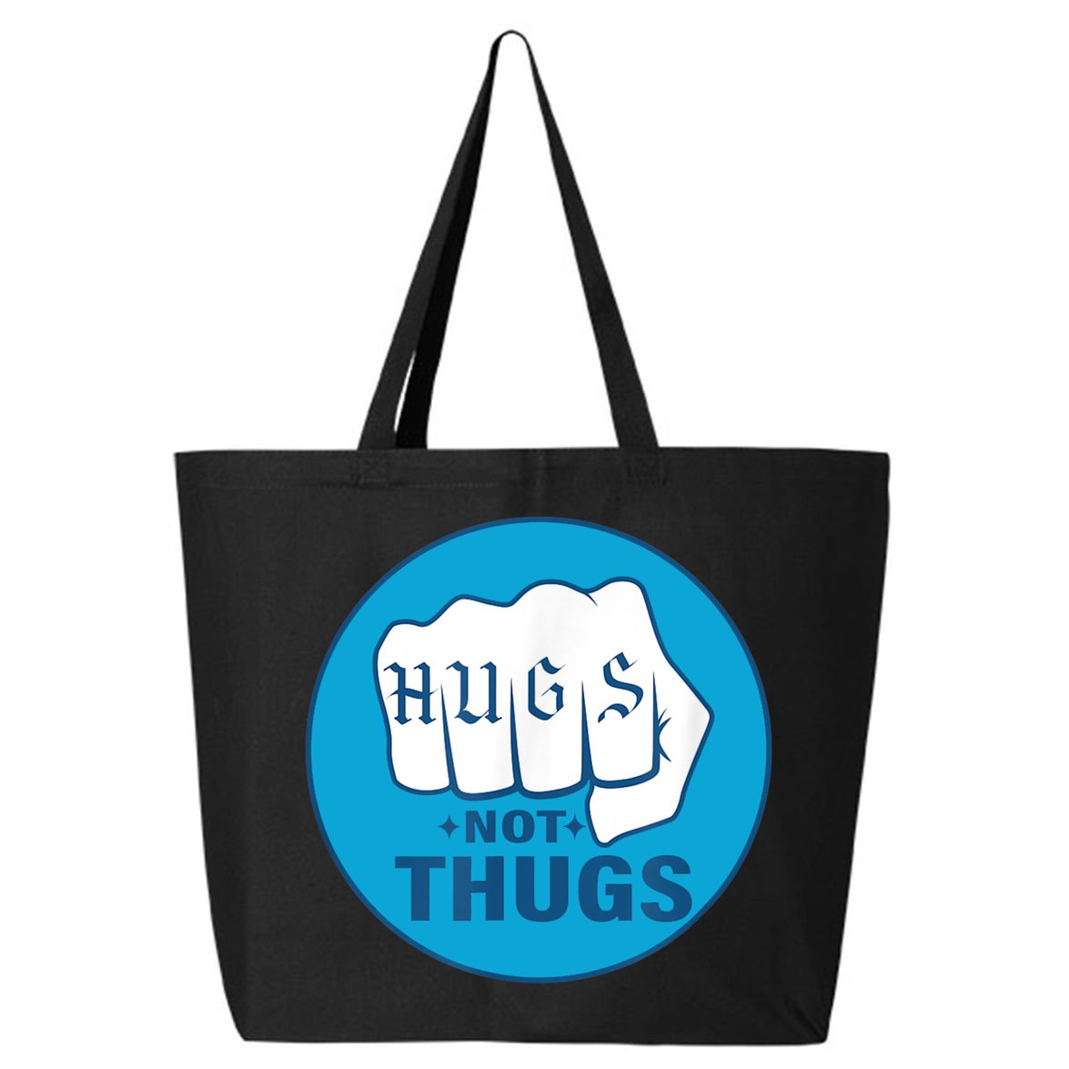 HUGS NOT THUGS 25L Jumbo Tote