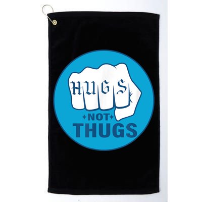 HUGS NOT THUGS Golf Towel