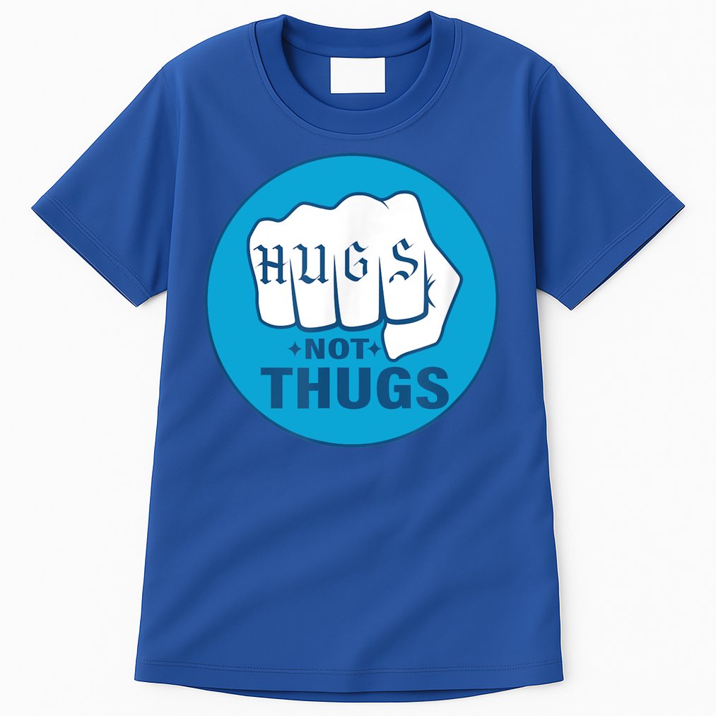 HUGS NOT THUGS Tall T-Shirt