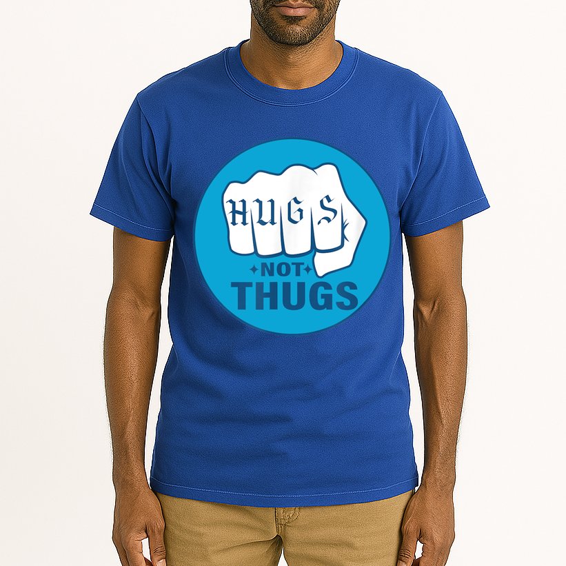 HUGS NOT THUGS Tall T-Shirt
