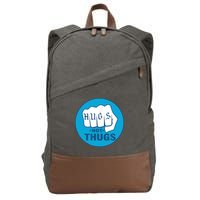 HUGS NOT THUGS Cotton Canvas Backpack