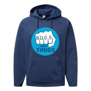 HUGS NOT THUGS Performance Fleece Hoodie