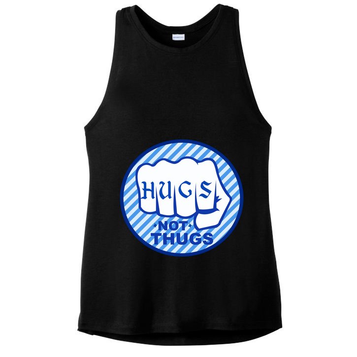 HUGS NOT THUGS Ladies PosiCharge Tri-Blend Wicking Tank