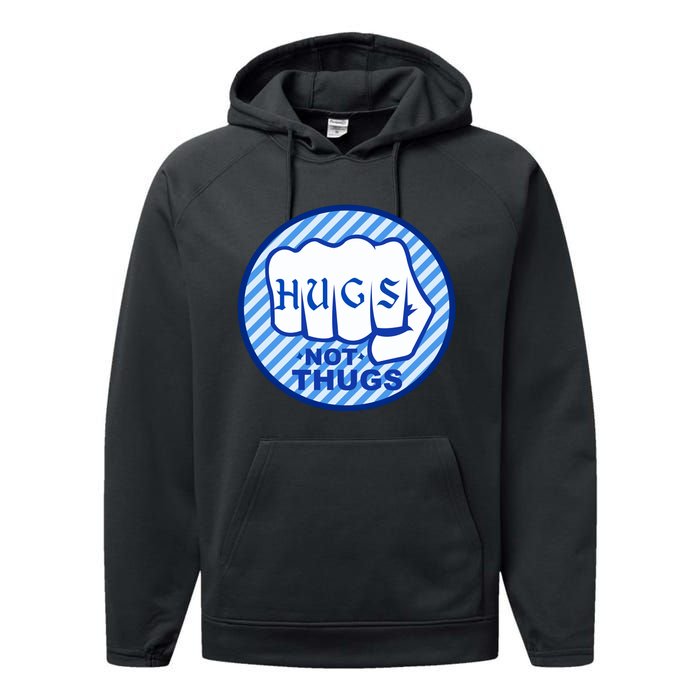 HUGS NOT THUGS Performance Fleece Hoodie