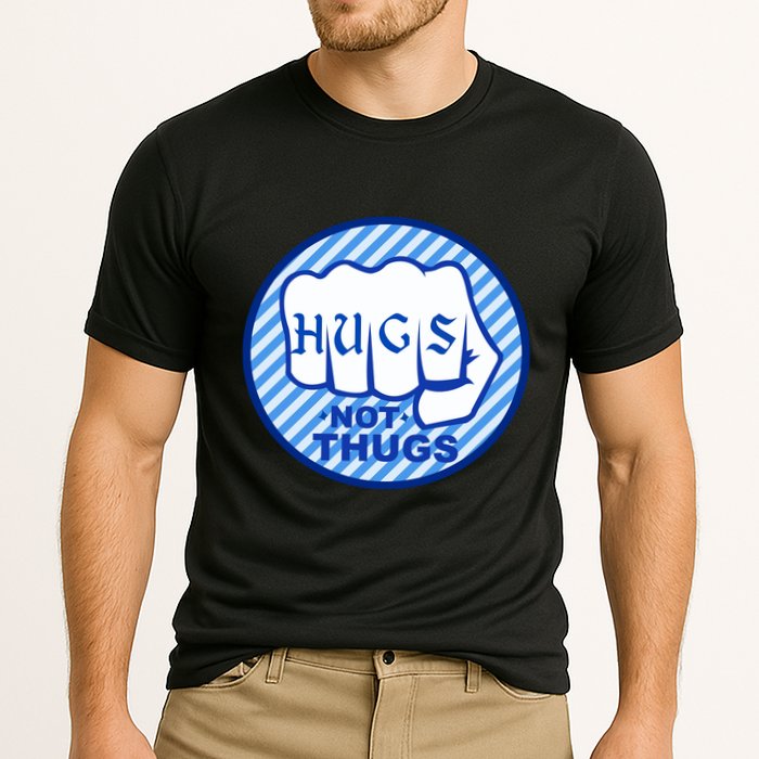 HUGS NOT THUGS Cooling Performance Crew T-Shirt