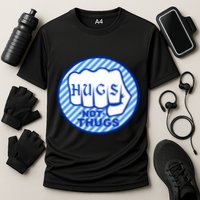 HUGS NOT THUGS Cooling Performance Crew T-Shirt