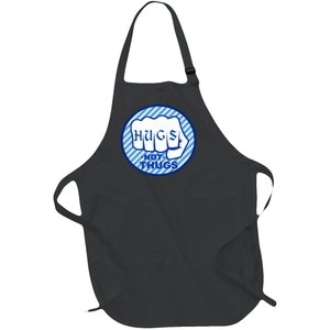 HUGS NOT THUGS Full-Length Apron With Pockets