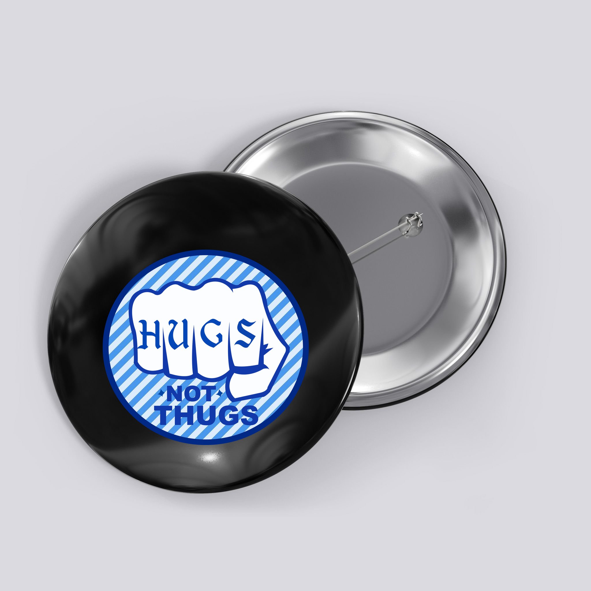 HUGS NOT THUGS Button