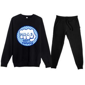 HUGS NOT THUGS Premium Crewneck Sweatsuit Set