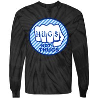 HUGS NOT THUGS Tie-Dye Long Sleeve Shirt