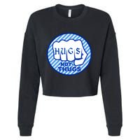 HUGS NOT THUGS Cropped Pullover Crew