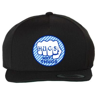 HUGS NOT THUGS Wool Snapback Cap