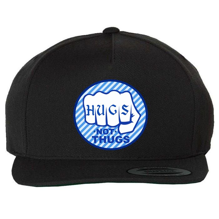 HUGS NOT THUGS Wool Snapback Cap