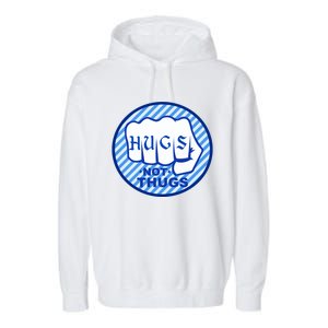 HUGS NOT THUGS Garment-Dyed Fleece Hoodie