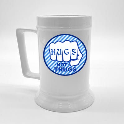 HUGS NOT THUGS Beer Stein