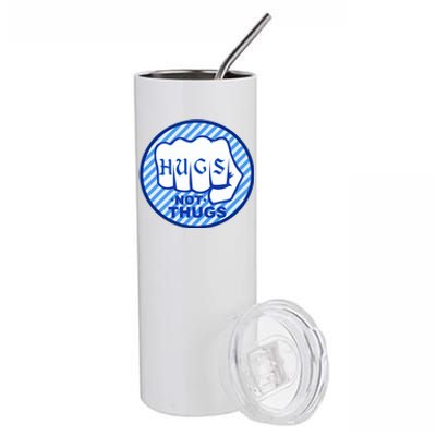 HUGS NOT THUGS Stainless Steel Tumbler