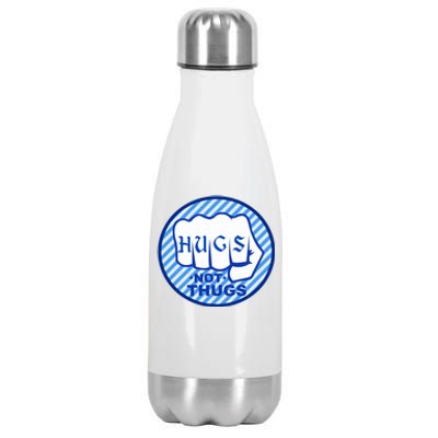 HUGS NOT THUGS Stainless Steel Insulated Water Bottle