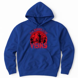 Halloween Nurse Vampire Zombie All Nurses Love Veins Cute Gift Hoodie