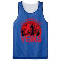 Halloween Nurse Vampire Zombie All Nurses Love Veins Cute Gift Mesh Reversible Basketball Jersey Tank