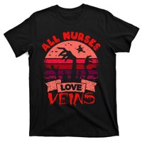 Halloween Nurse Veins Vampire Costume T-Shirt