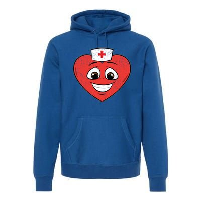 Heart Nurse Valentines Day Cute Rn Lpn Nursing Students Gift Premium Hoodie