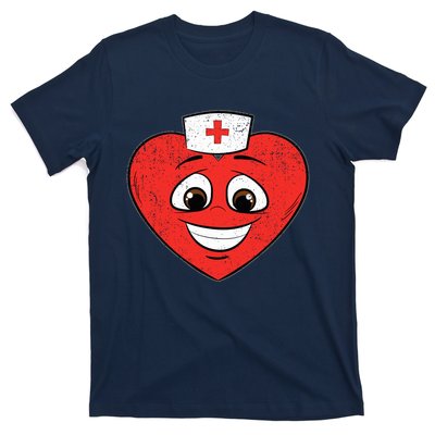 Heart Nurse Valentines Day Cute Rn Lpn Nursing Students T-Shirt