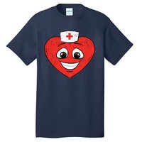 Heart Nurse Valentines Day Cute Rn Lpn Nursing Students Tall T-Shirt