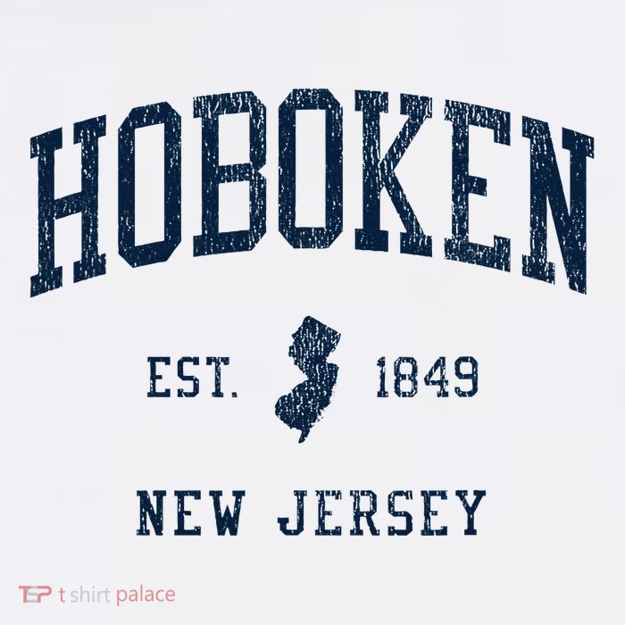 Hoboken Nj Vintage Athletic Sports T-Shirt