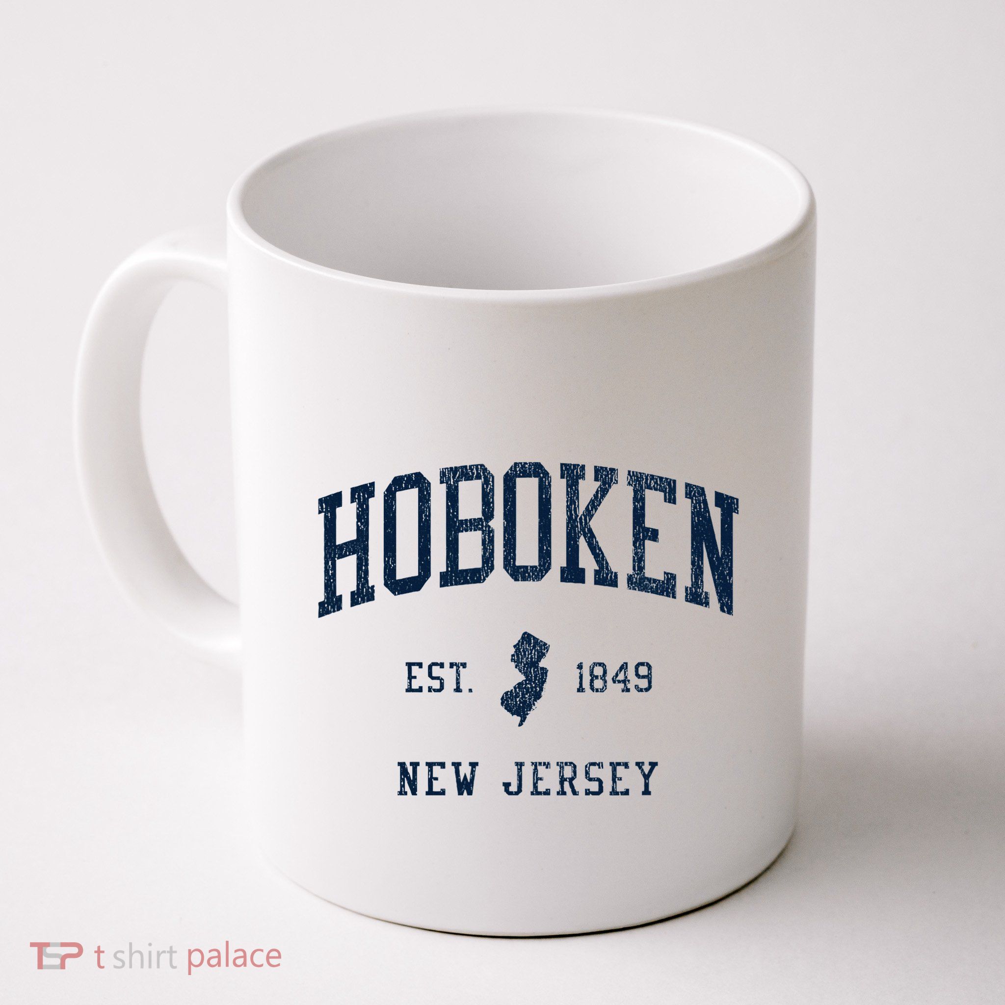 Hoboken Nj Vintage Athletic Sports Mug