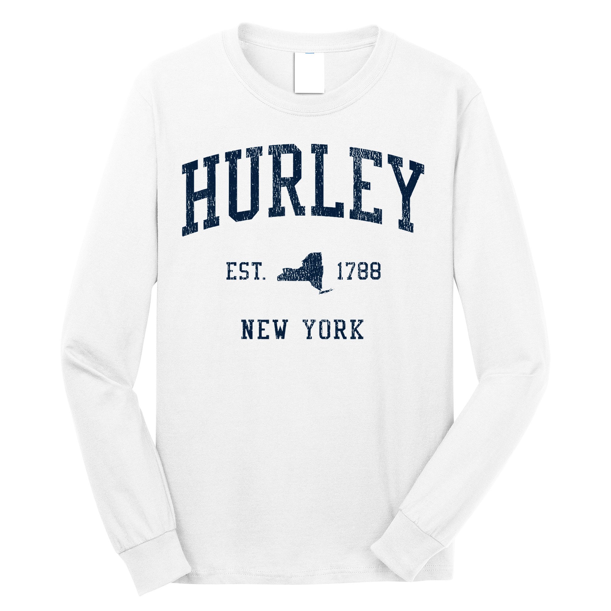 Hurley Ny Vintage Athletic Sports Jsn1 Long Sleeve Shirt