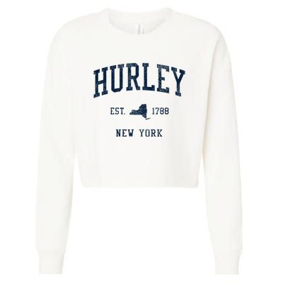 Hurley Ny Vintage Athletic Sports Jsn1 Cropped Pullover Crew