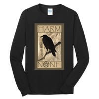 Harm None Wiccan And Pagan Tall Long Sleeve T-Shirt