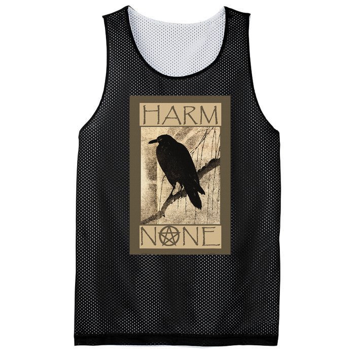 Harm None Wiccan And Pagan Mesh Reversible Basketball Jersey Tank