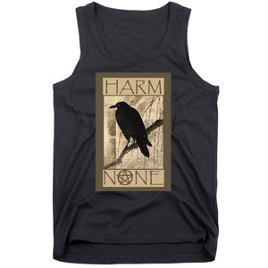 Harm None Wiccan And Pagan Tank Top