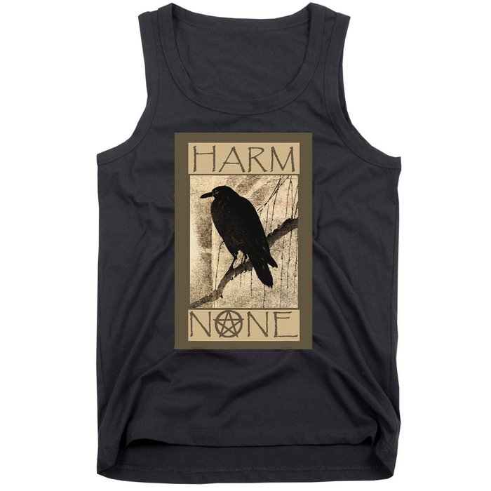 Harm None Wiccan And Pagan Tank Top