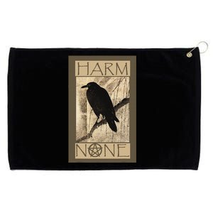 Harm None Wiccan And Pagan Grommeted Golf Towel