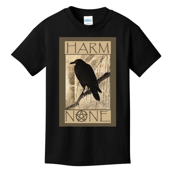 Harm None Wiccan And Pagan Kids T-Shirt