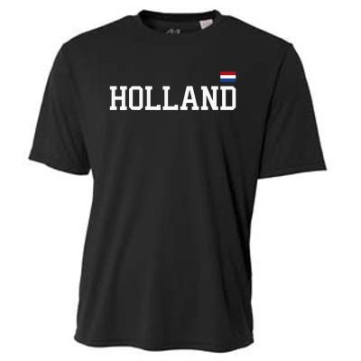 Holland Netherlands Women Dutch Flag Orange Cooling Performance Crew T-Shirt