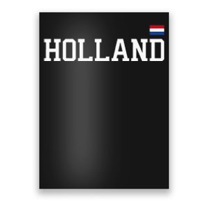 Holland Netherlands Women Dutch Flag Orange Poster