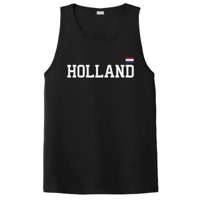 Holland Netherlands Women Dutch Flag Orange PosiCharge Competitor Tank