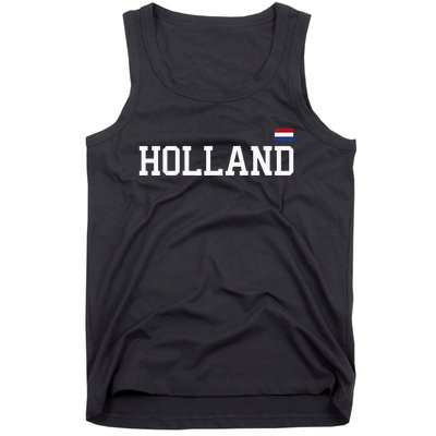 Holland Netherlands Women Dutch Flag Orange Tank Top