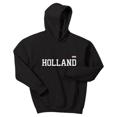 Holland Netherlands Women Dutch Flag Orange Kids Hoodie