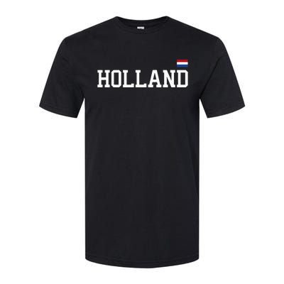 Holland Netherlands Women Dutch Flag Orange Softstyle CVC T-Shirt