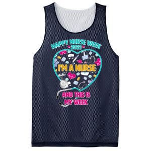 Happy Nurse Week I'm A Nurse And This Is My Week Mesh Reversible Basketball Jersey Tank