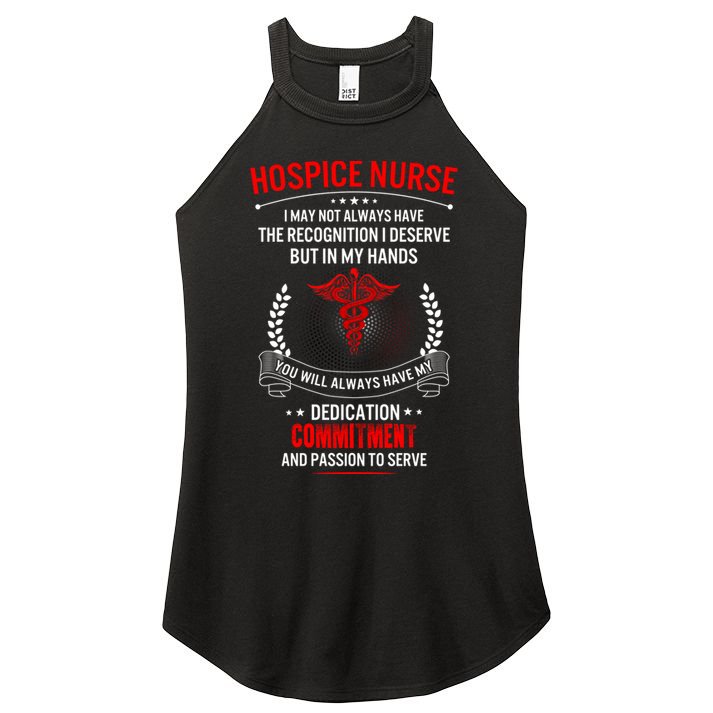 Hospice Nurse Week My Hands Have Passion Cute Gift Women's Perfect Tri Rocker Tank